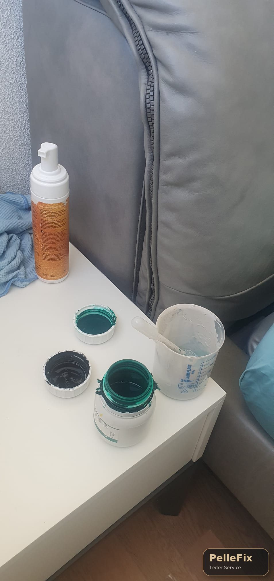 Projektfoto Lederreparatur